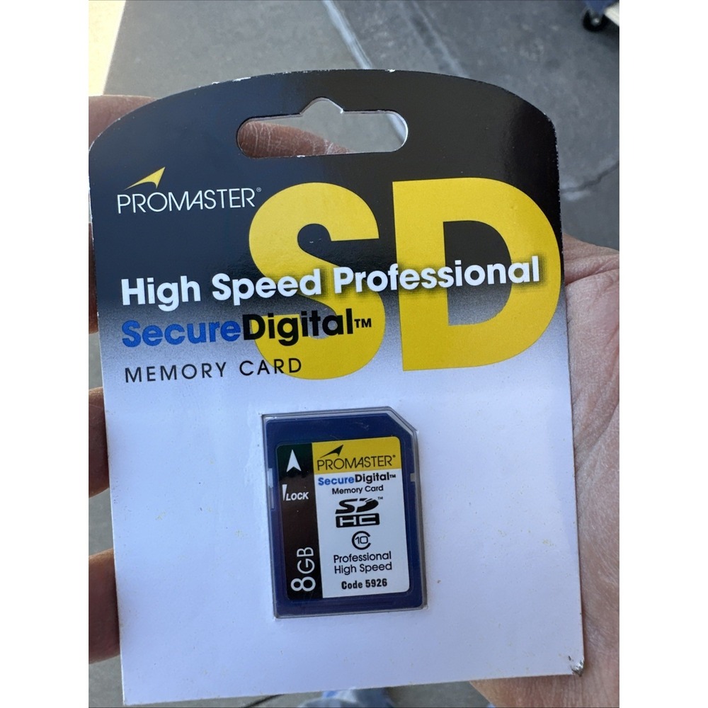 Promaster 8GB Class 10 Performance SD HC Memory Card High Speed